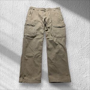 duluth trading flex fire hose cargo pants men’s 38x32 Beige relaxed fit outdoors